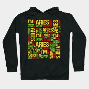 I'm Not Perfect But I'm An Aries Fabulous Clothing Bday Gift Hoodie